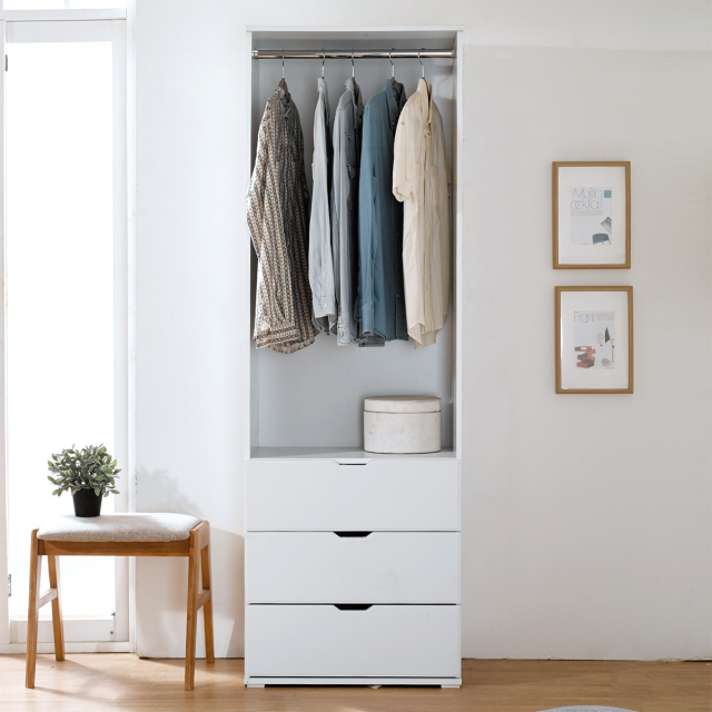 Short Wardrobe 3 Drawer Chest 3D 모델 .c4d .max .obj .3ds .fbx .stl .blend