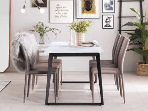 Ceramic Dining Table Set 1800 3D Model