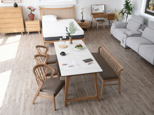 Ceramic dining table set 3D Model