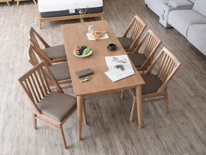 Freesia Dining Table Set 3D Model