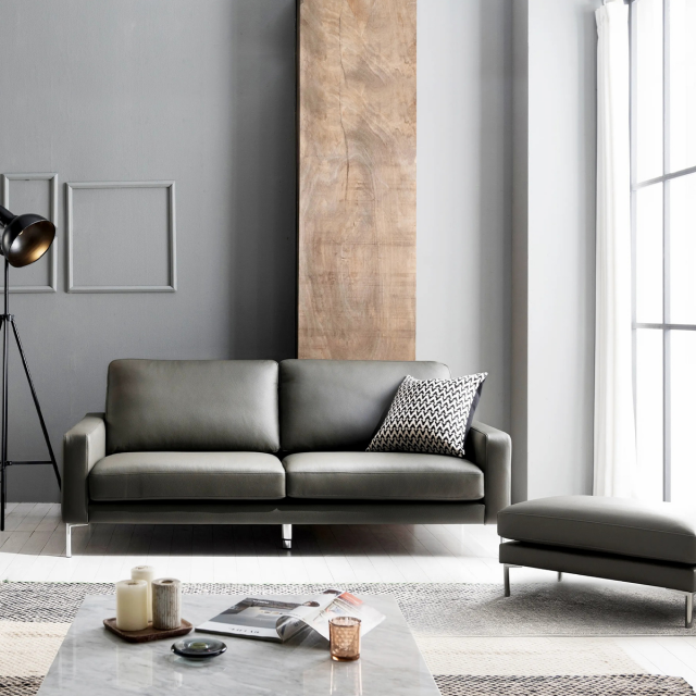 Natural cotton leather cowhide sofa Model 3D .c4d .max .obj .3ds .fbx .stl .blend 