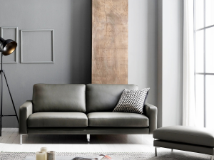 Natural cotton leather cowhide sofa 3D Model