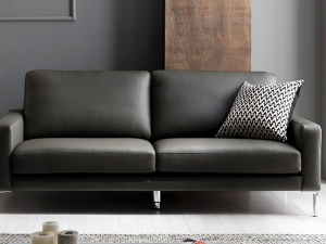 Natural cotton leather cowhide sofa Model 3D
