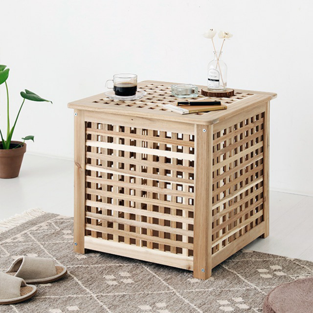 NETUD Wood Storage Table 3D Model .c4d .max .obj .3ds .fbx .stl .blend 