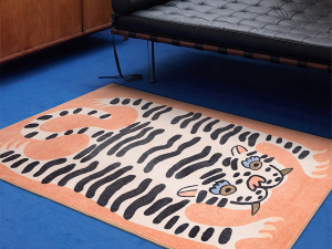 Tibetan tiger animal rug carpet 3D Model