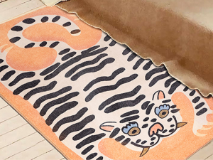 Tibetan tiger animal rug carpet Modello 3D