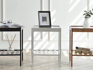 Glass 2 tier side table Modèle 3D