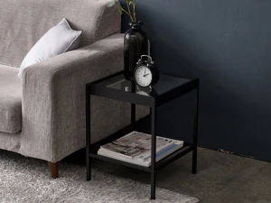 Glass 2 tier side table 3D Model