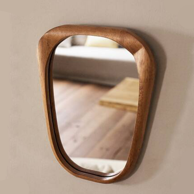 Wood rectangular mirror Modèle 3D .c4d .max .obj .3ds .fbx .stl .blend 