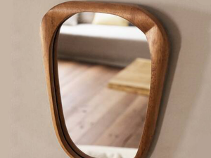Wood rectangular mirror Model 3D
