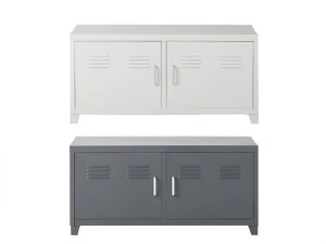 千斤顶铁双门储物柜 3D 模型