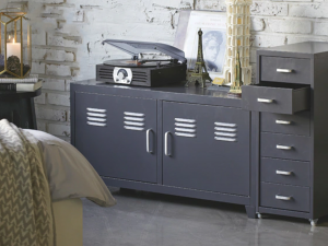 Jack iron double door storage cabinet Model 3D