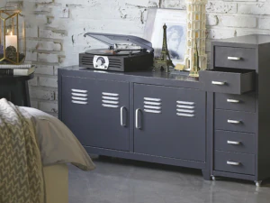 Jack iron double door storage cabinet 3D Model