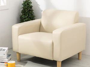 Divano in pelle artificiale Pico per 1 persona Modello 3D