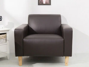 Pico 1 person artificial leather sofa 3D Model