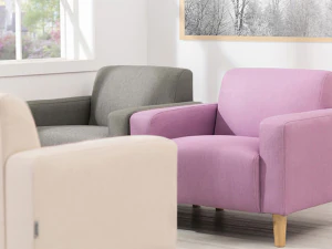 Pico 1 person artificial leather sofa 3D Model