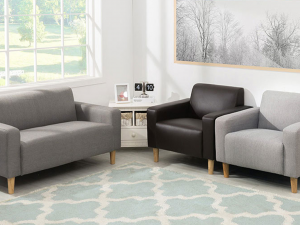 Pico 1 person artificial leather sofa Modello 3D