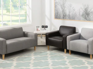 Pico 1 person artificial leather sofa 3D Model