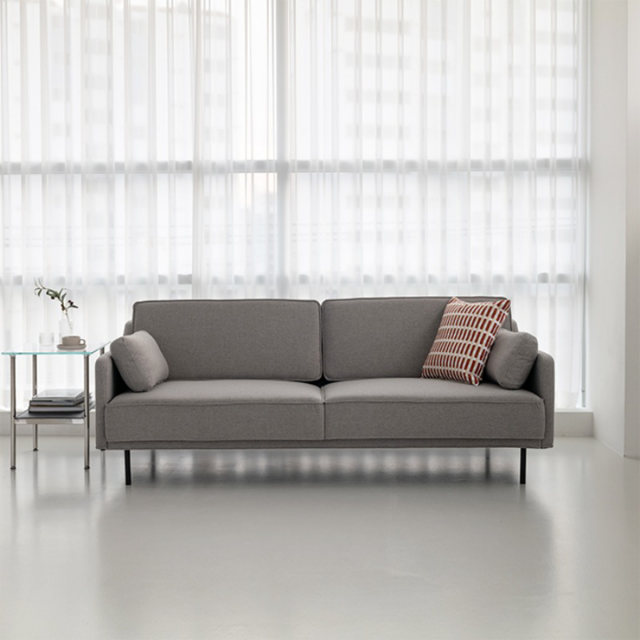 Vibe 3 Seater EasyClean Fabric Sofa 3D Model .c4d .max .obj .3ds .fbx .stl .blend 