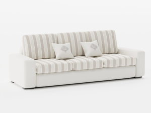 Sofa John 3 seats modern fabric Modèle 3D