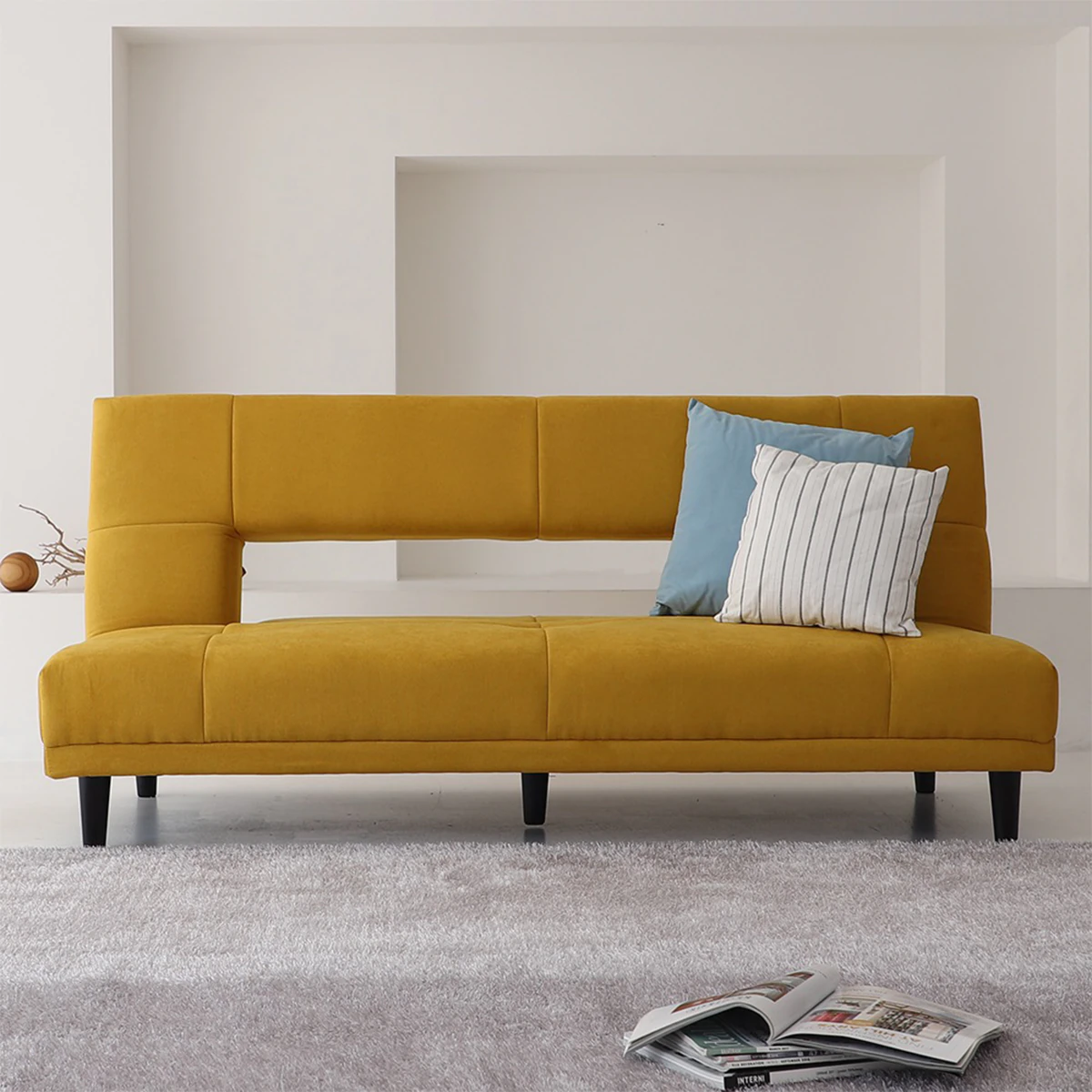 Muse Fabric 3 Seater Sofa 3D Model .c4d .max .obj .3ds .fbx .stl .blend