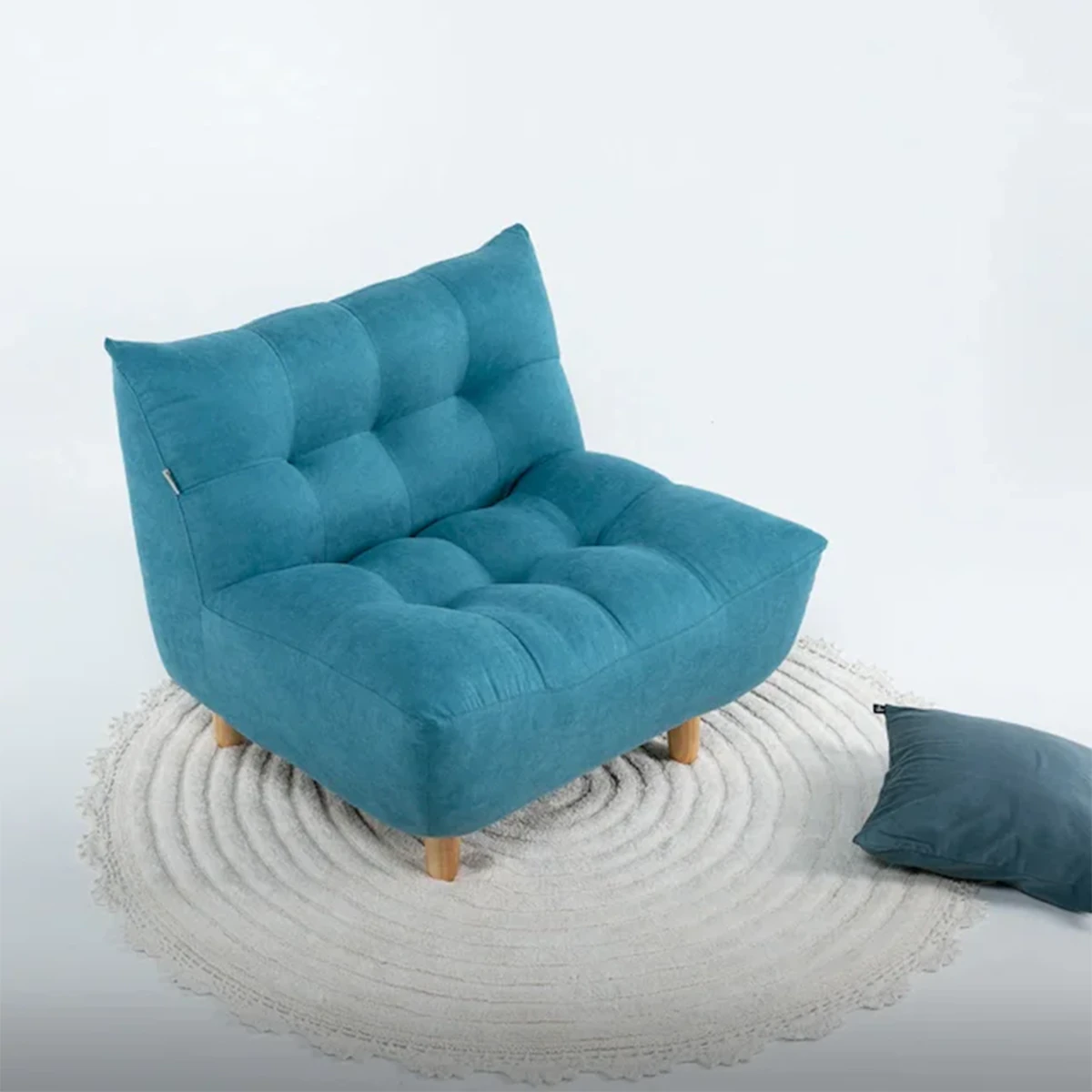 Fog single seat fabric sofa 3D Model .c4d .max .obj .3ds .fbx .stl .blend 
