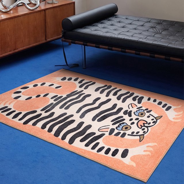 Tibetan tiger animal rug carpet 3D Model .c4d .max .obj .3ds .fbx .stl .blend 