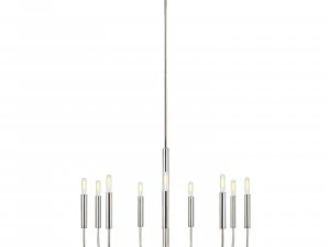 イヴ ポリッシュド ニッケル シャンデリア 3Dモデル