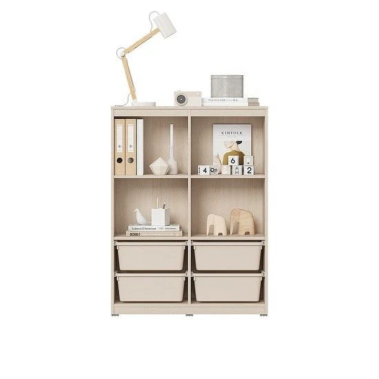 Bookcase 870 Neutral Beige 3D Model .c4d .max .obj .3ds .fbx .stl .blend 
