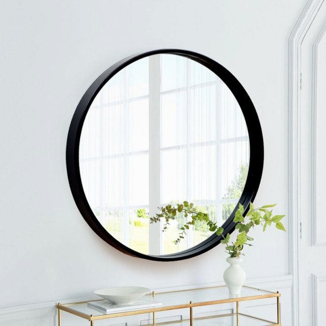 Wood round mirror Model 3D .c4d .max .obj .3ds .fbx .stl .blend 