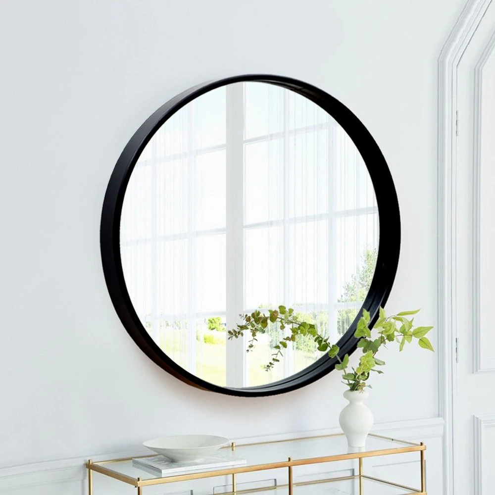 Wood round mirror 3D Model .c4d .max .obj .3ds .fbx .stl .blend 