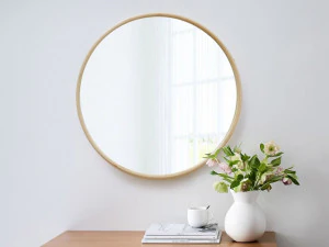 Wood round mirror 3D Model