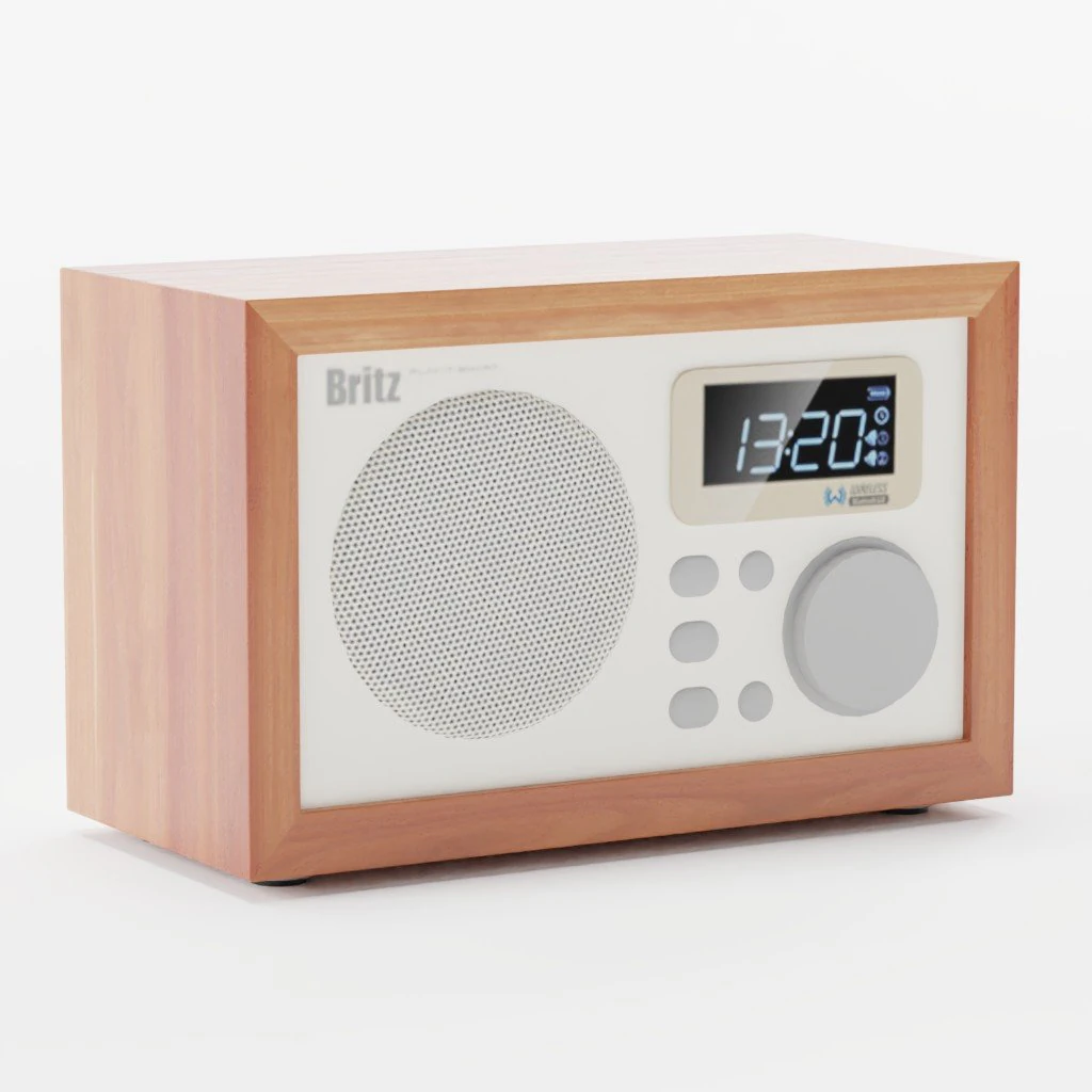 Britz Portable Bluetooth Speaker BA-C1 3D Model .c4d .max .obj .3ds .fbx .stl .blend 
