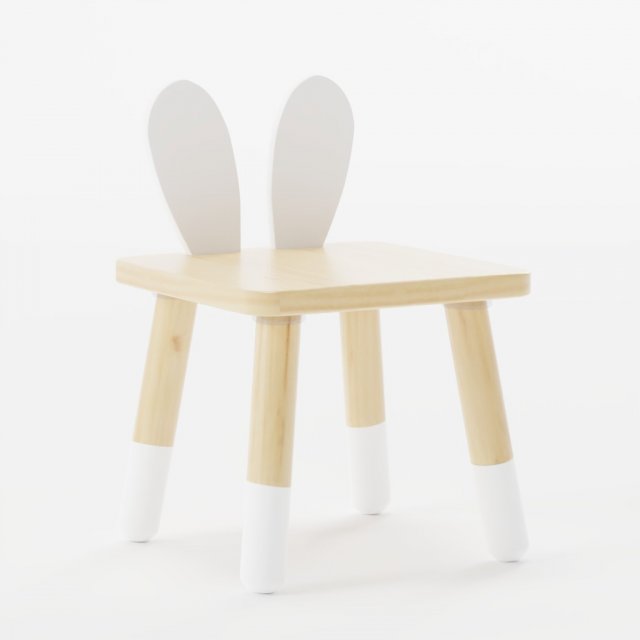 Rabbit chair 3D Модель .c4d .max .obj .3ds .fbx .stl .blend 