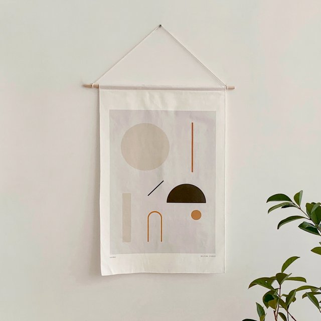 Wood Hanging Fabric Poster 3D मॉडल .c4d .max .obj .3ds .fbx .stl .blend 