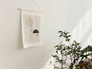 Wood Hanging Fabric Poster 3D मॉडल