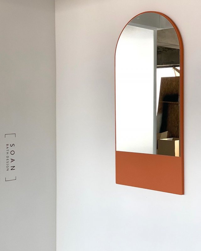 Semicircle Mirror MA 3D Model .c4d .max .obj .3ds .fbx .stl .blend 
