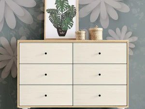 모리 3단 1200 와이드 서랍장 시리즈 3D 모델