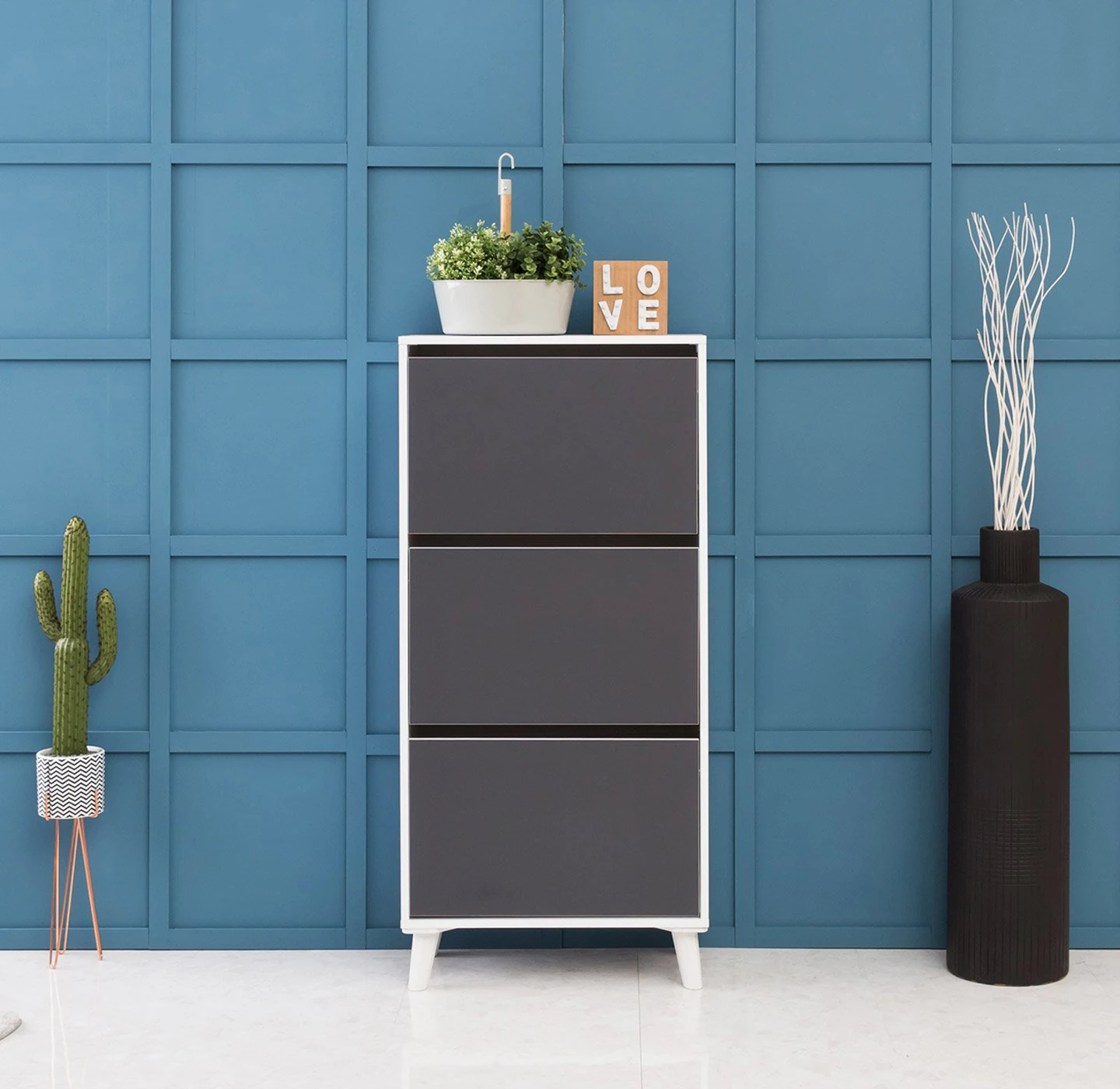 Entrance shoe cabinet 600 3D Model .c4d .max .obj .3ds .fbx .stl .blend