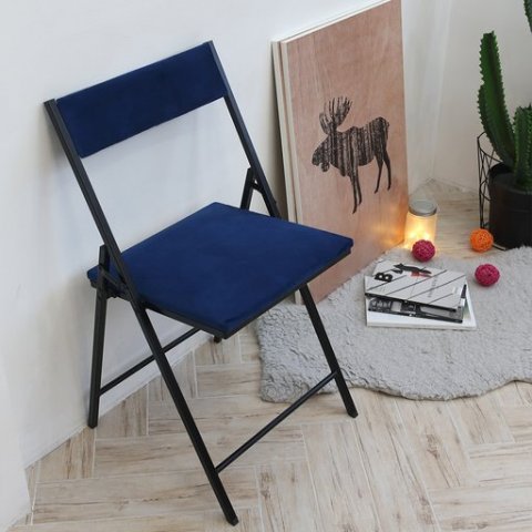 Noble Velvet Folding Chair 3D Модель .c4d .max .obj .3ds .fbx .stl .blend 