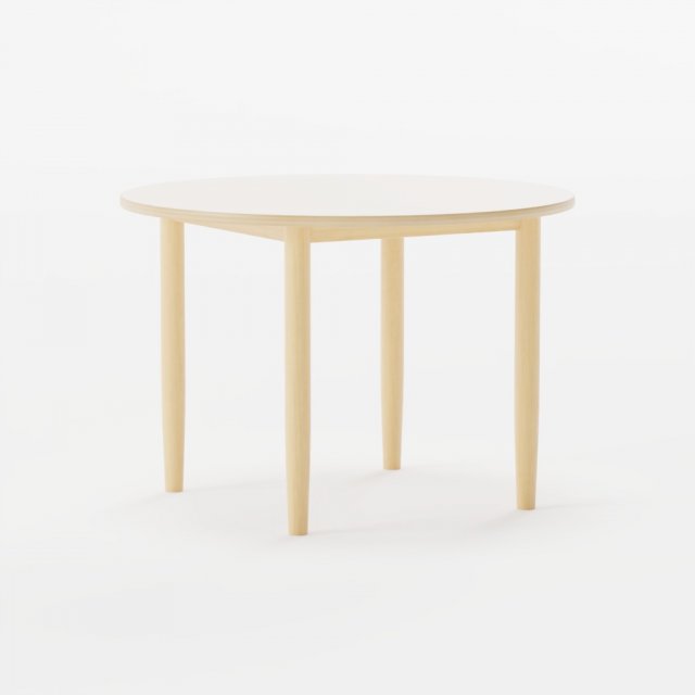 Stick Round Table 3D Model .c4d .max .obj .3ds .fbx .stl .blend 