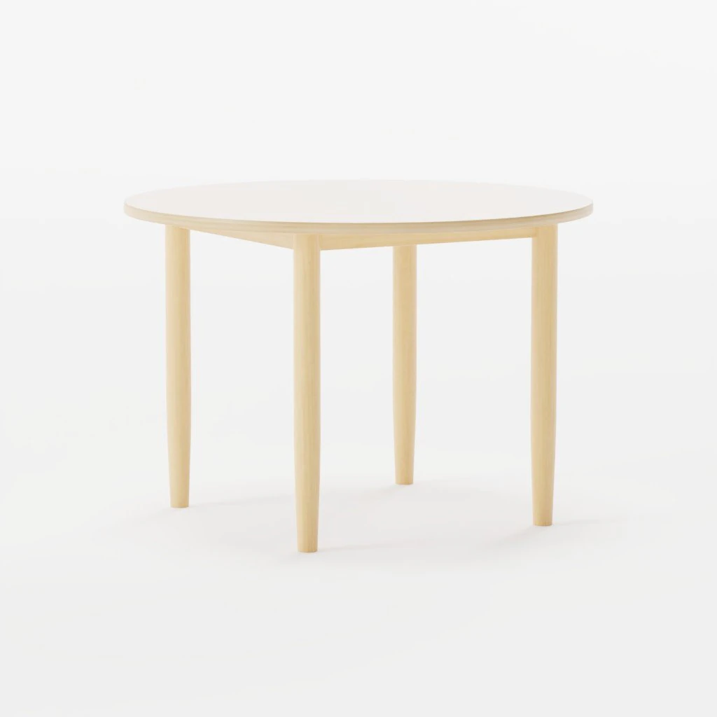 Stick Round Table 3D Model .c4d .max .obj .3ds .fbx .stl .blend 
