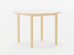 Stick Round Table 3D Model