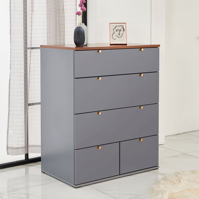 Alex 800 4-tier wide chest of drawers Modèle 3D .c4d .max .obj .3ds .fbx .stl .blend 