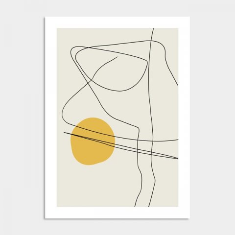 Contemporary Geometric Interior Framed Poster 3D Model .c4d .max .obj .3ds .fbx .stl .blend 