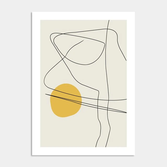 Contemporary Geometric Interior Framed Poster 3D Model .c4d .max .obj .3ds .fbx .stl .blend