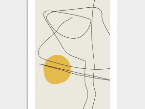Contemporary Geometric Interior Framed Poster 3D Model