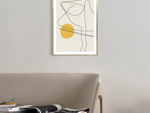 Contemporary Geometric Interior Framed Poster 3D Model