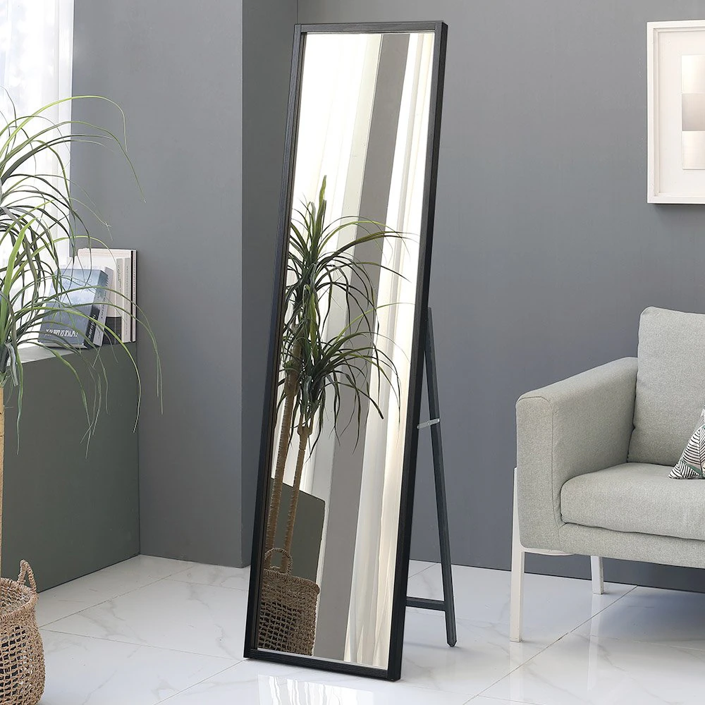 Wood slip mirror full body mirror 3D Model .c4d .max .obj .3ds .fbx .stl .blend