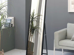 Wood slip mirror full body mirror 3D Model